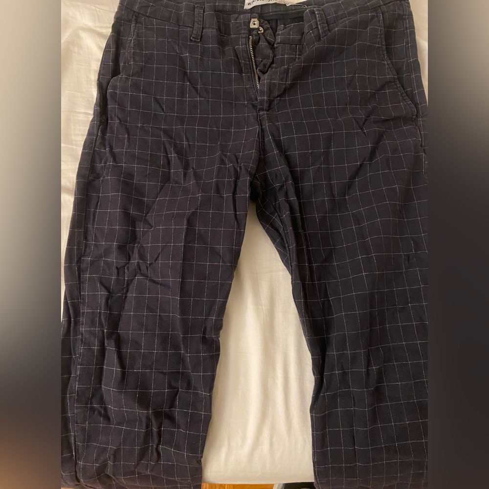 Cool windowpane navy primark trousers